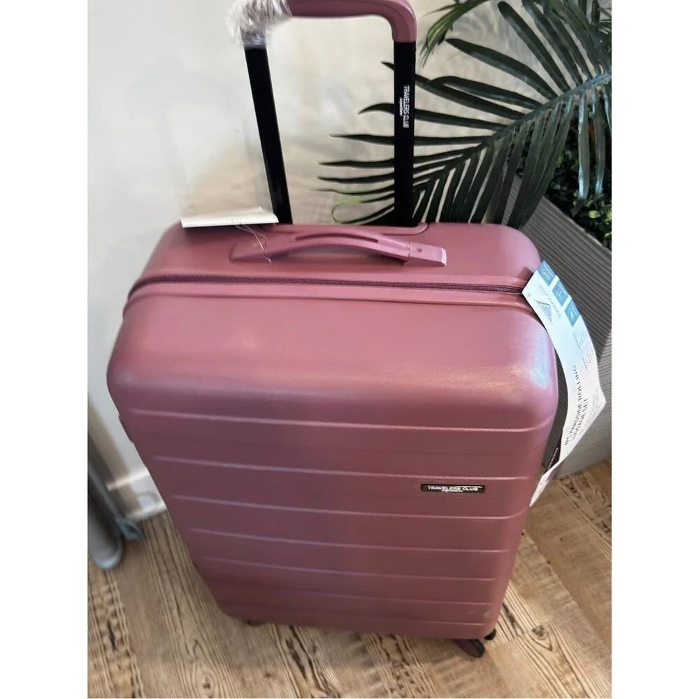 TRAVELERS CLUB AUSTIN 4 PIECE HARDSIDE LUGGAGE SET Luggage Set Wistful Mauve